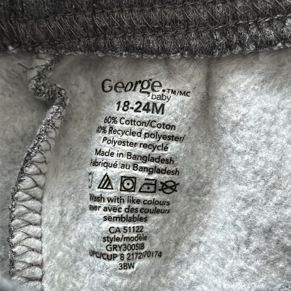 18–24 Carter’s zip up sweater, George sweatpants in excellent condition - Picture 6 of 6